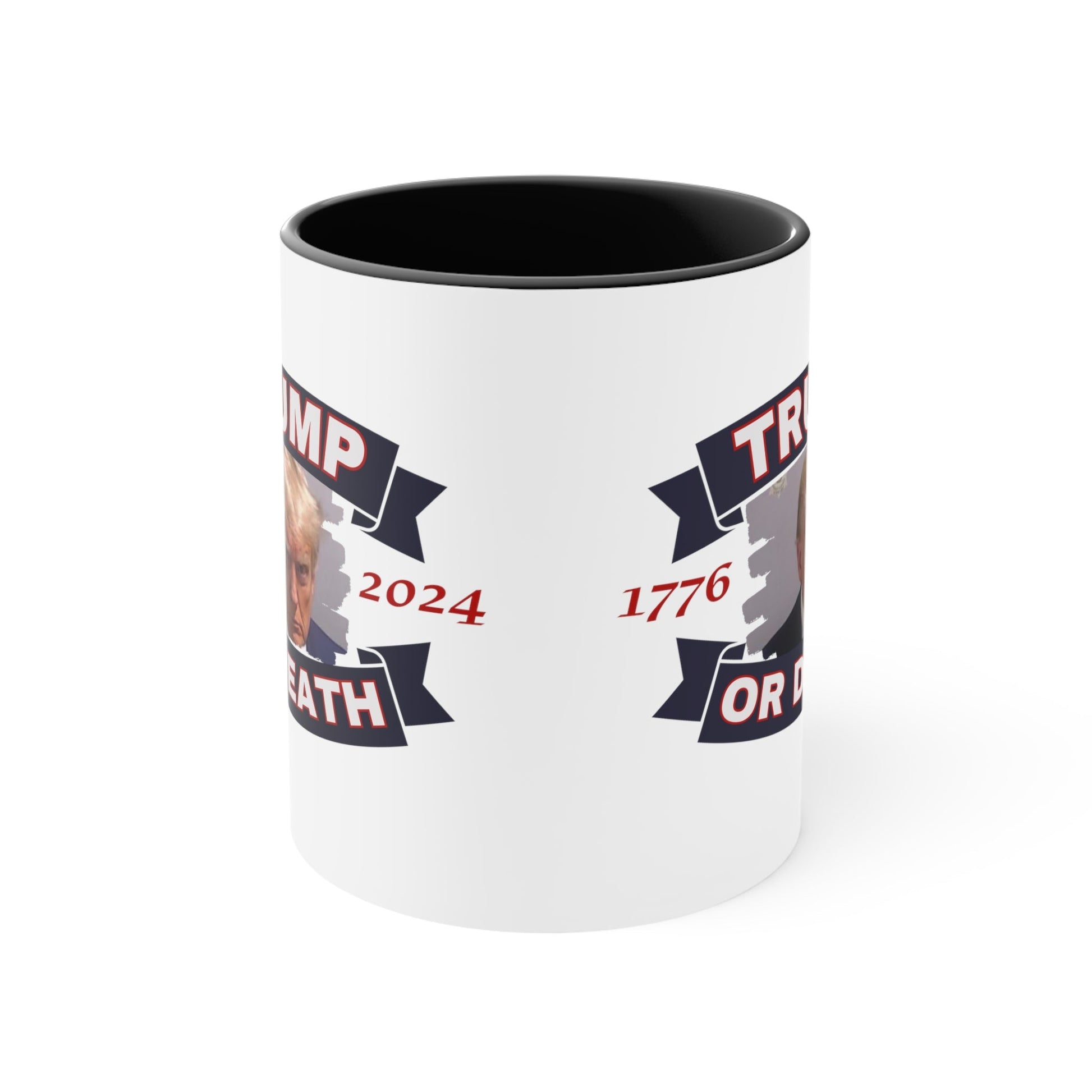 Trump Liberty or Death 1776 2024 Mugshot Mug (3 Colors) - PatriotDepot.com