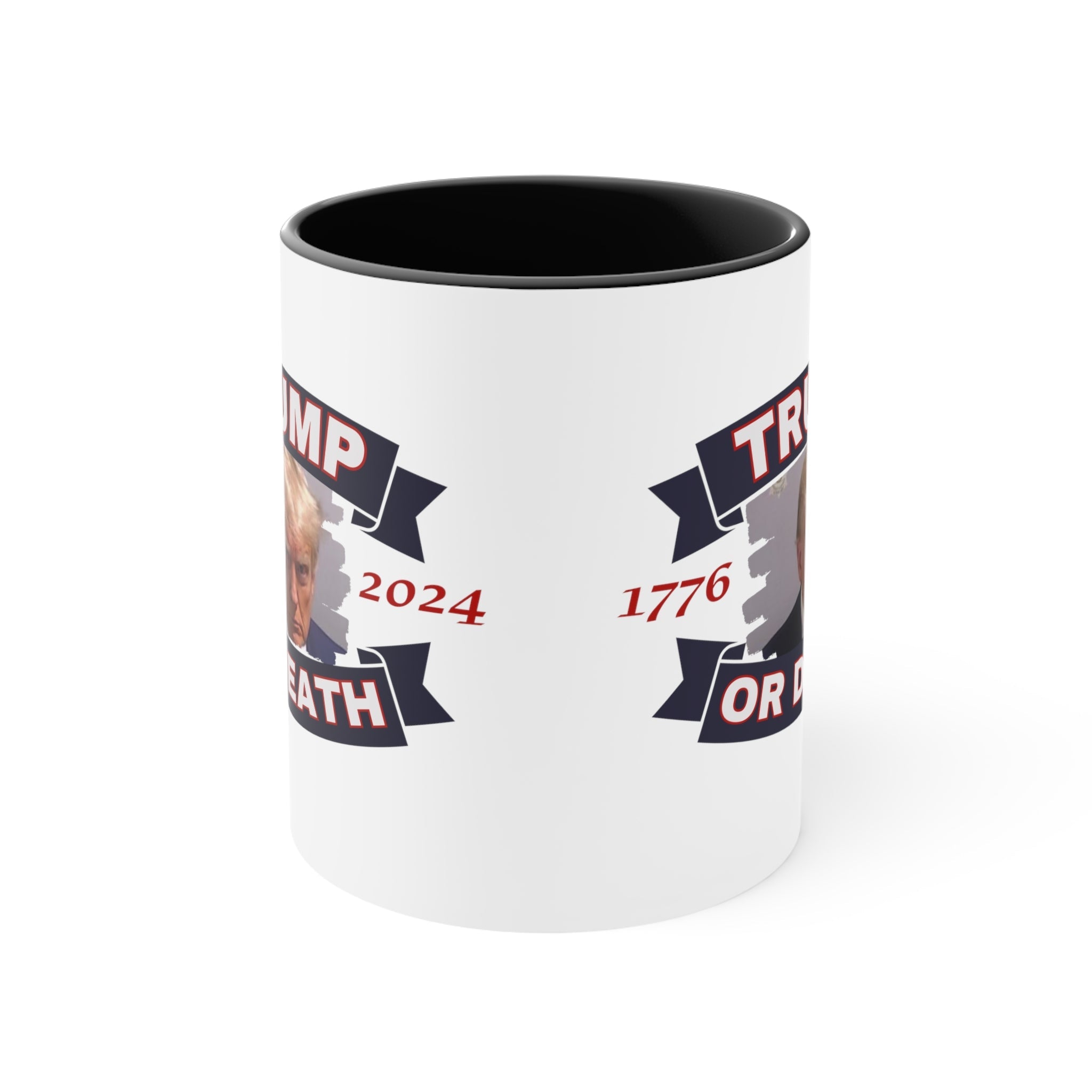 Trump Liberty or Death 1776 2024 Mugshot Mug (3 Colors) - PatriotDepot.com