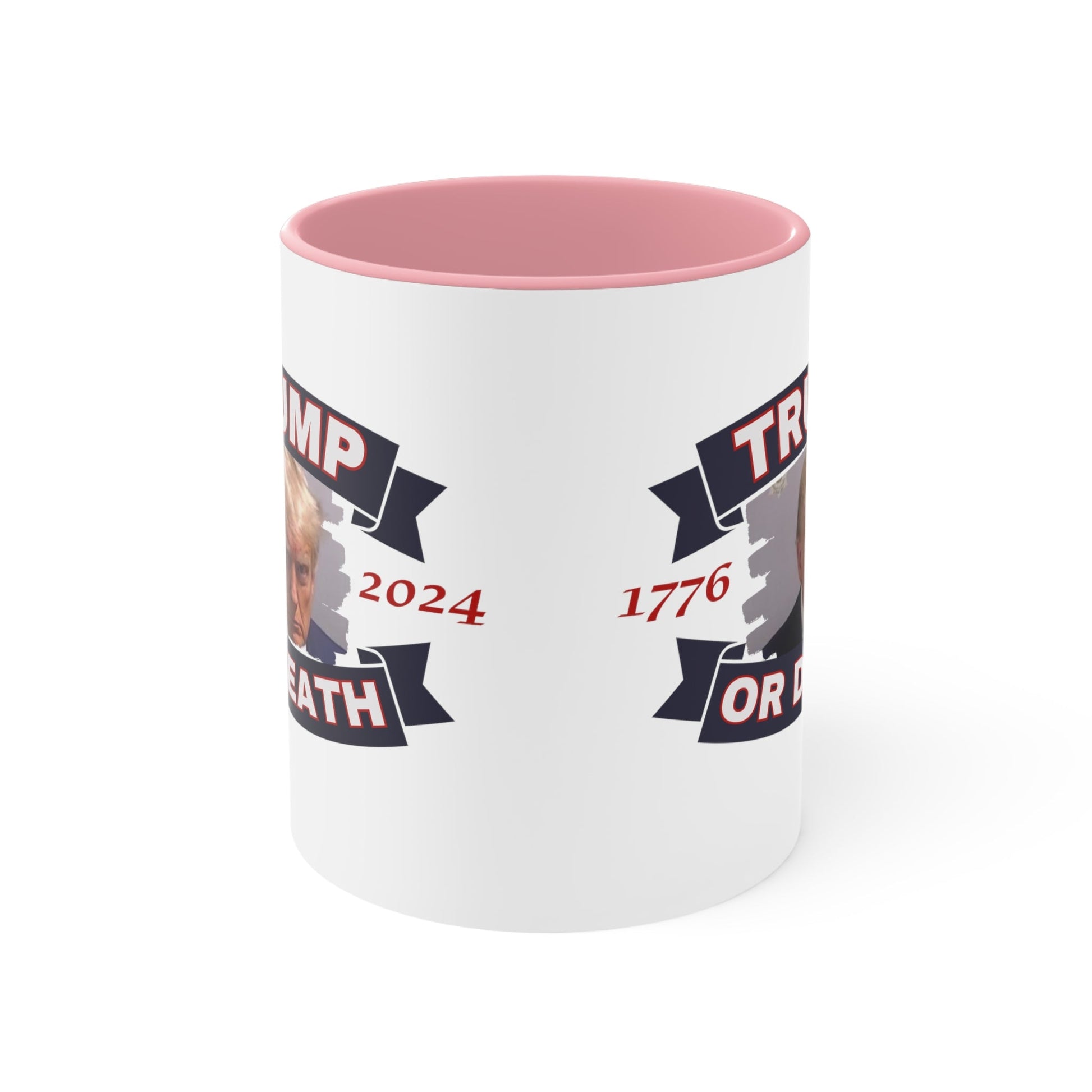 Trump Liberty or Death 1776 2024 Mugshot Mug (3 Colors) - PatriotDepot.com
