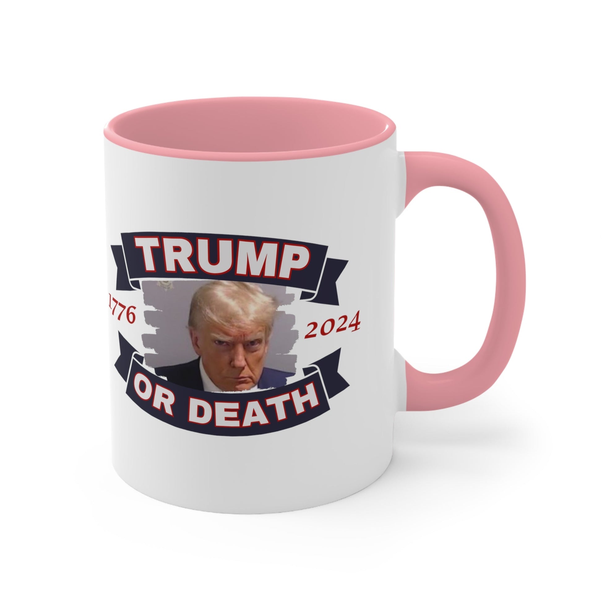 Trump Liberty or Death 1776 2024 Mugshot Mug (3 Colors) - PatriotDepot.com