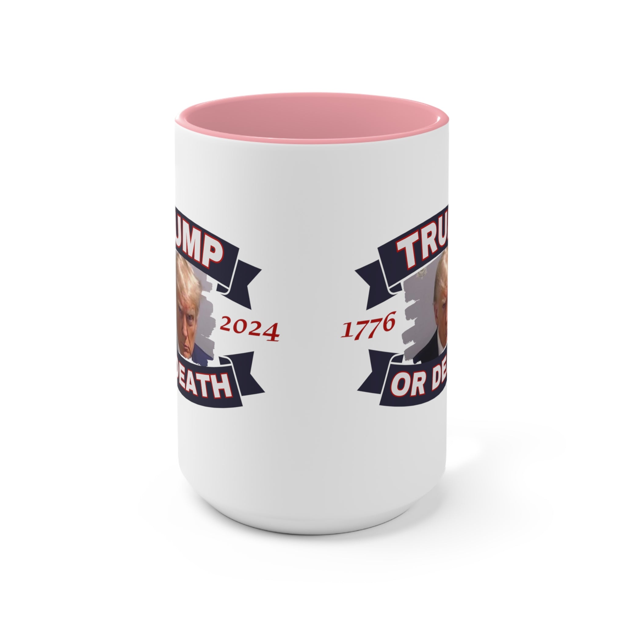 Trump Liberty or Death 1776 2024 Mugshot Mug (3 Colors) - PatriotDepot.com