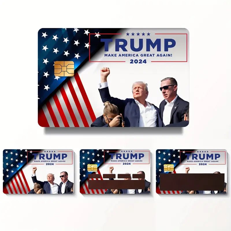Trump Make America Great Again 2024 Debit/Credit Card Sticker (4 Pack) - PatriotDepot.com