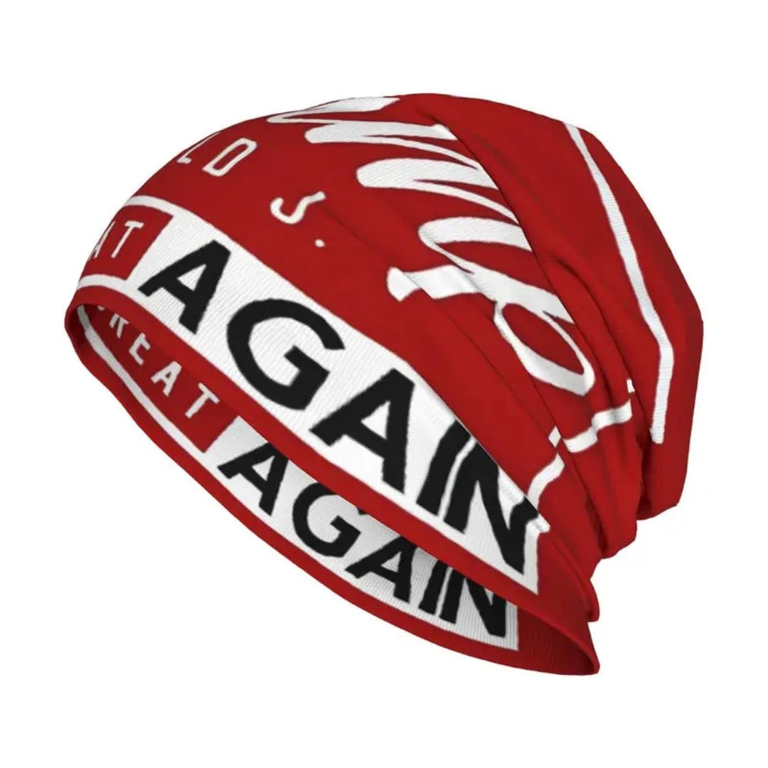 Trump Make America Great Again Stretchy & Soft Skull Knit Beanie - PatriotDepot.com