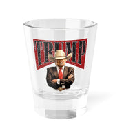 Trump - Man Custom Shot Glass – Saddle Up, Take a Shot! - PatriotDepot.com