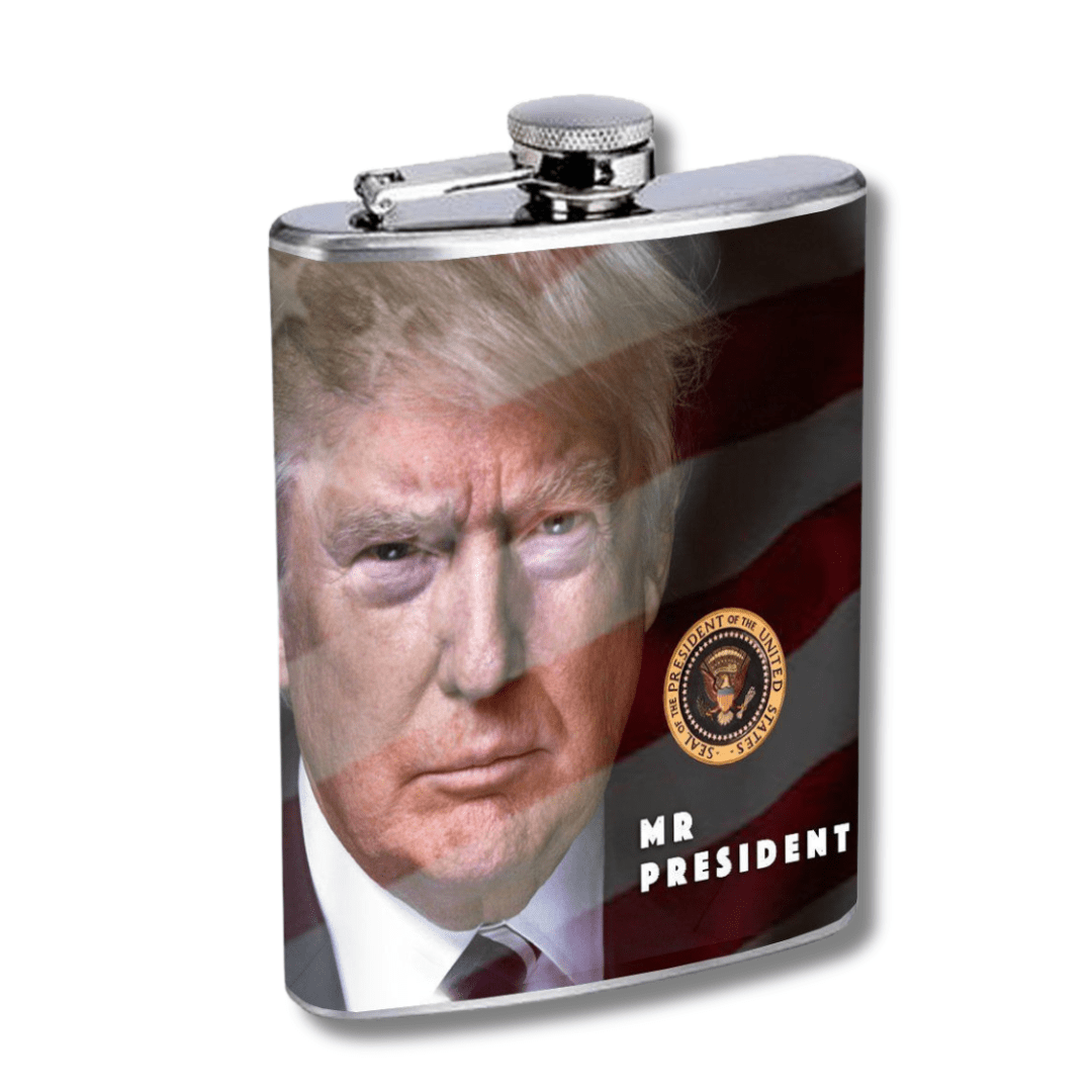 Trump "Mr. President" Flask - PatriotDepot.com