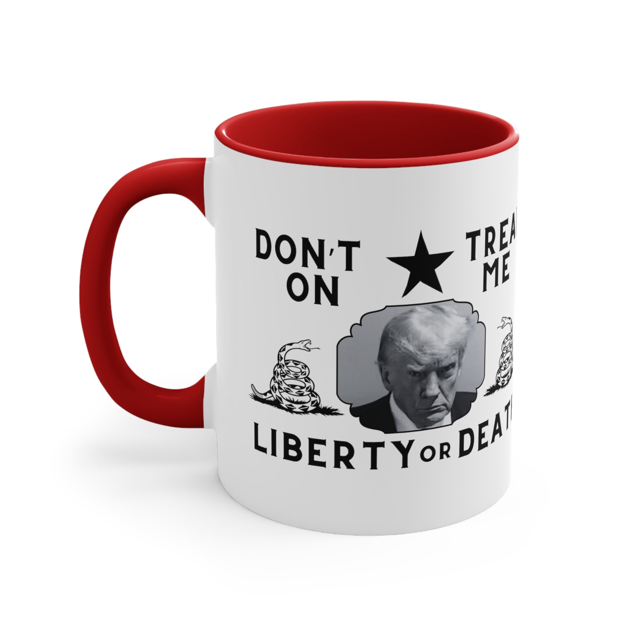 Trump Mugshot DTOM Liberty or Death Mug (3 Colors, 2 Sizes) - PatriotDepot.com
