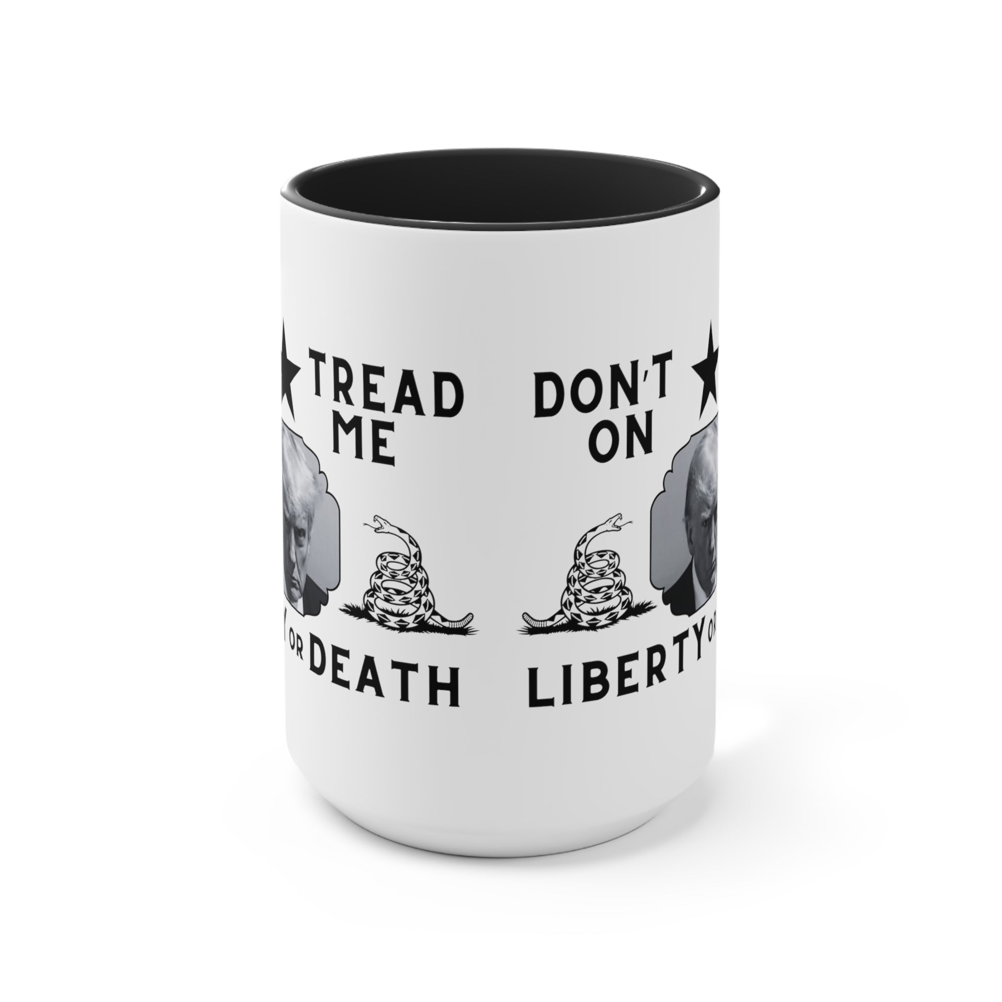 Trump Mugshot DTOM Liberty or Death Mug (3 Colors, 2 Sizes) - PatriotDepot.com