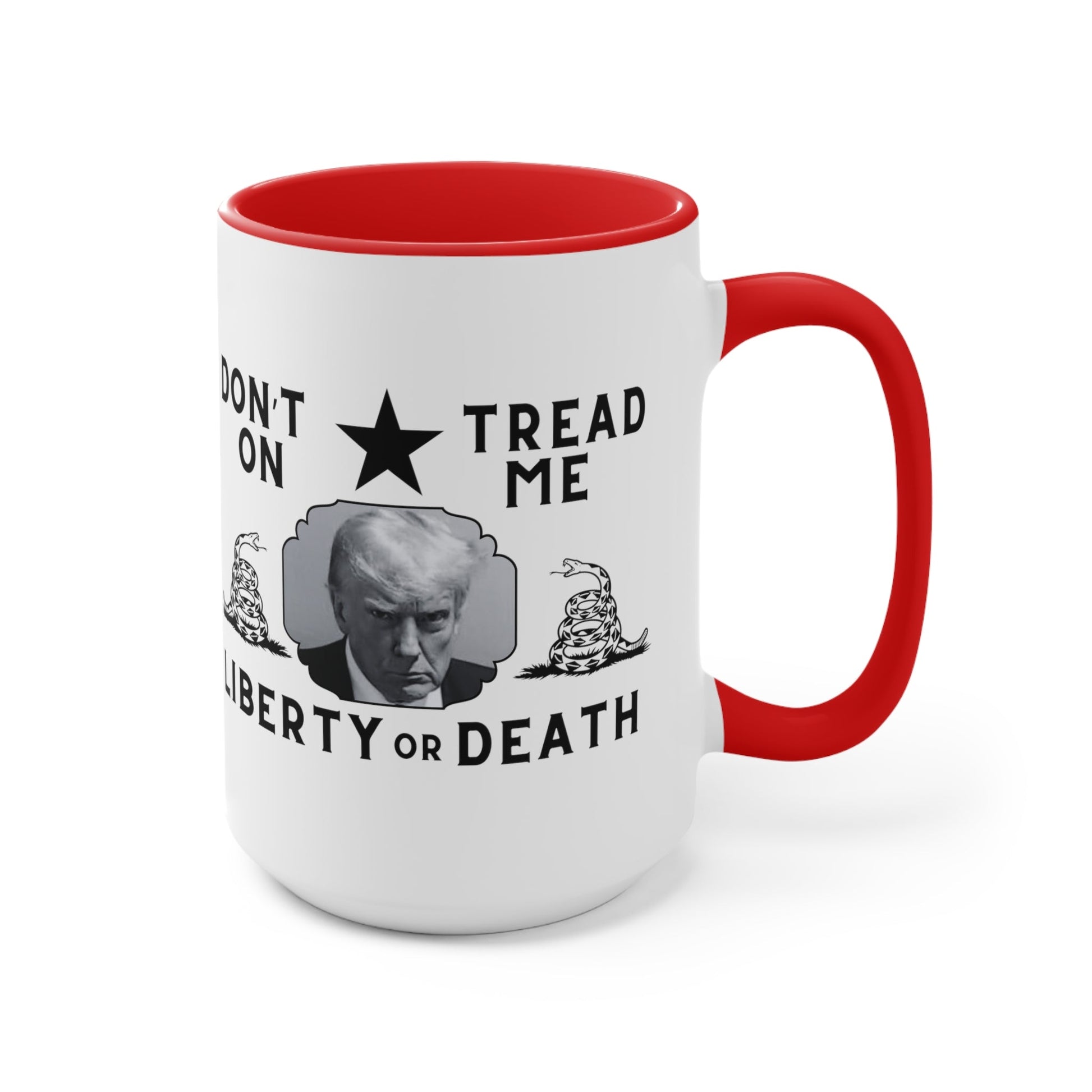 Trump Mugshot DTOM Liberty or Death Mug (3 Colors, 2 Sizes) - PatriotDepot.com