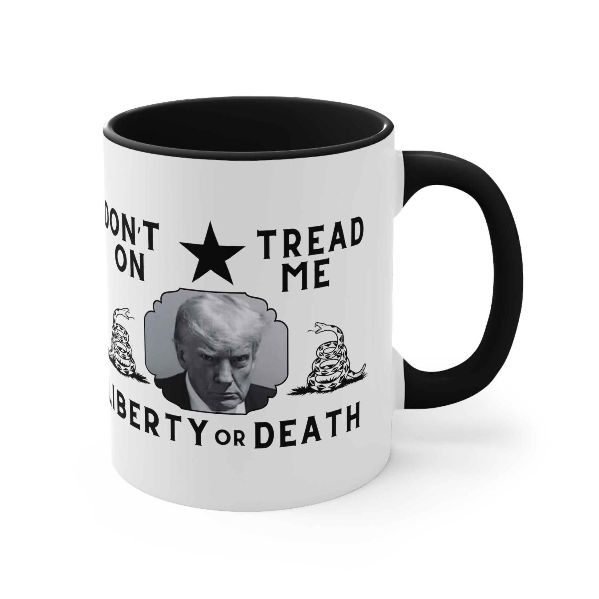 Trump Mugshot DTOM Liberty or Death Mug (3 Colors, 2 Sizes) - PatriotDepot.com