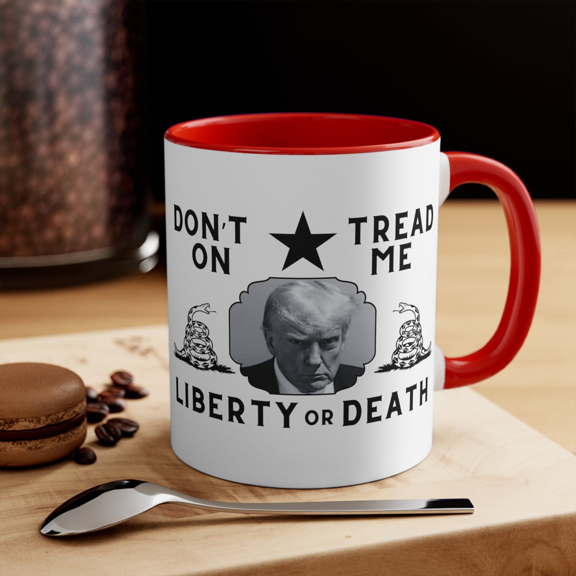 Trump Mugshot DTOM Liberty or Death Mug (3 Colors, 2 Sizes) - PatriotDepot.com