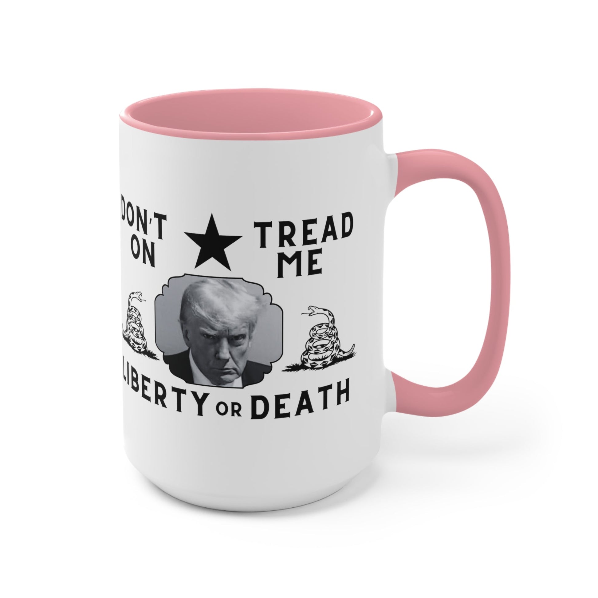 Trump Mugshot DTOM Liberty or Death Mug (3 Colors, 2 Sizes) - PatriotDepot.com