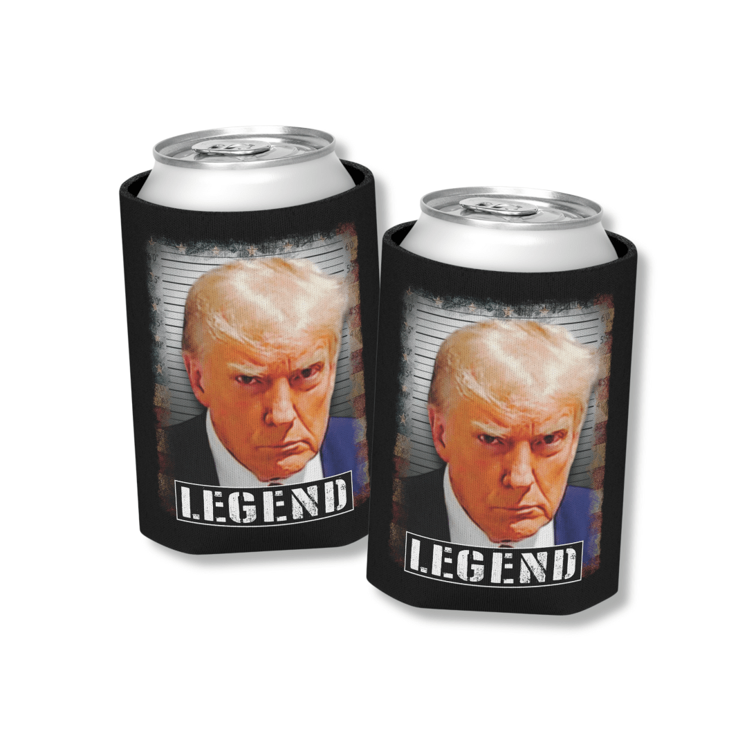 Trump Mugshot LEGEND Can Cooler (Exclusive) - PatriotDepot.com