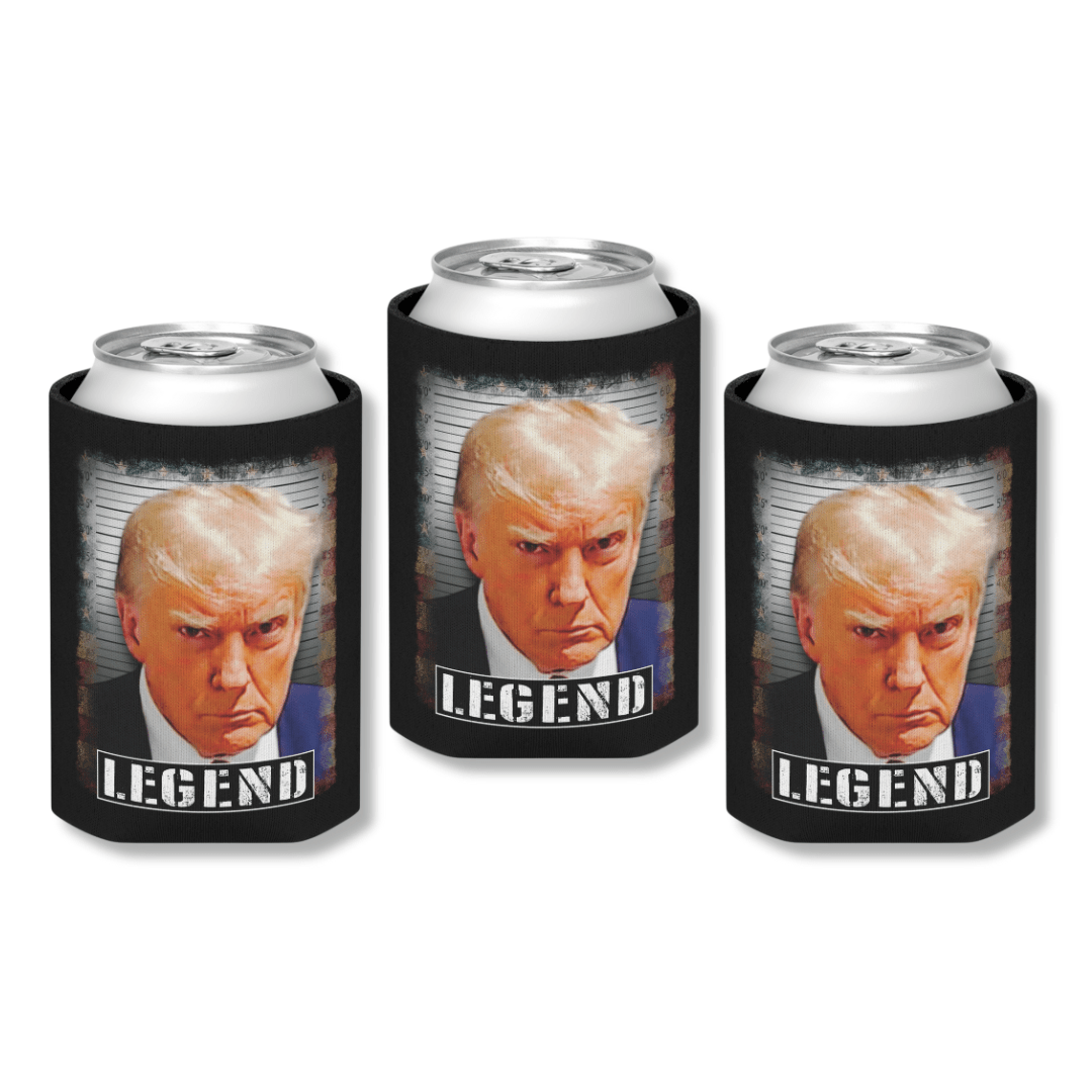 Trump Mugshot LEGEND Can Cooler (Exclusive) - PatriotDepot.com