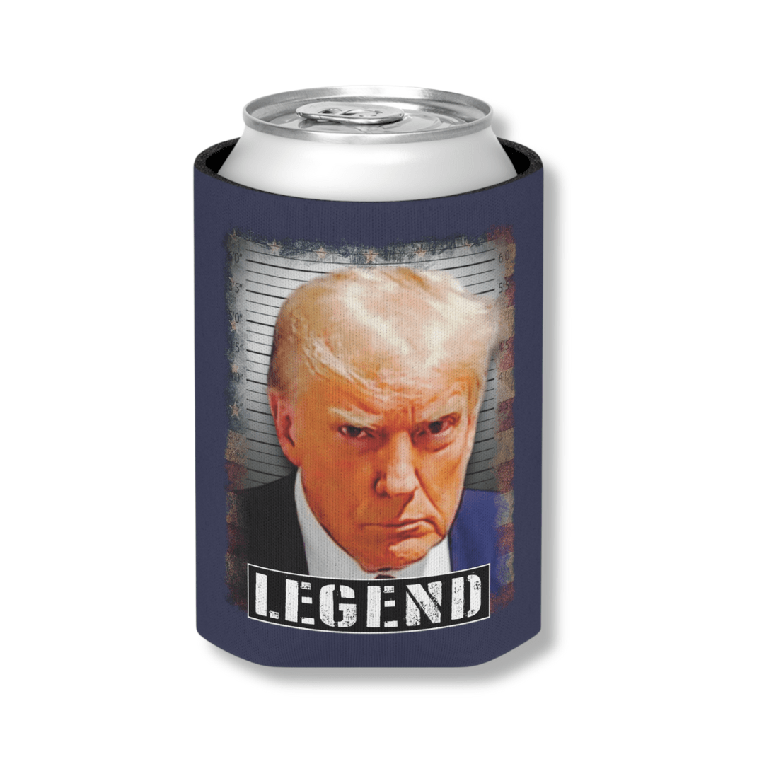 Trump Mugshot LEGEND Can Cooler (Exclusive) - PatriotDepot.com