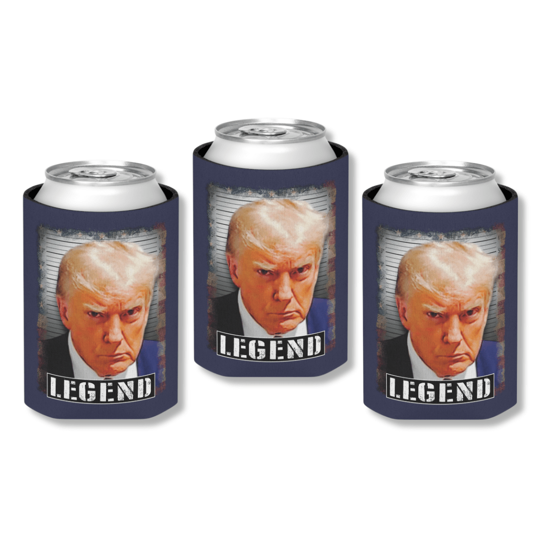 Trump Mugshot LEGEND Can Cooler (Exclusive) - PatriotDepot.com
