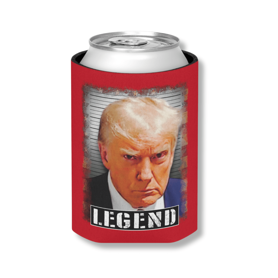 Trump Mugshot LEGEND Can Cooler (Exclusive) - PatriotDepot.com