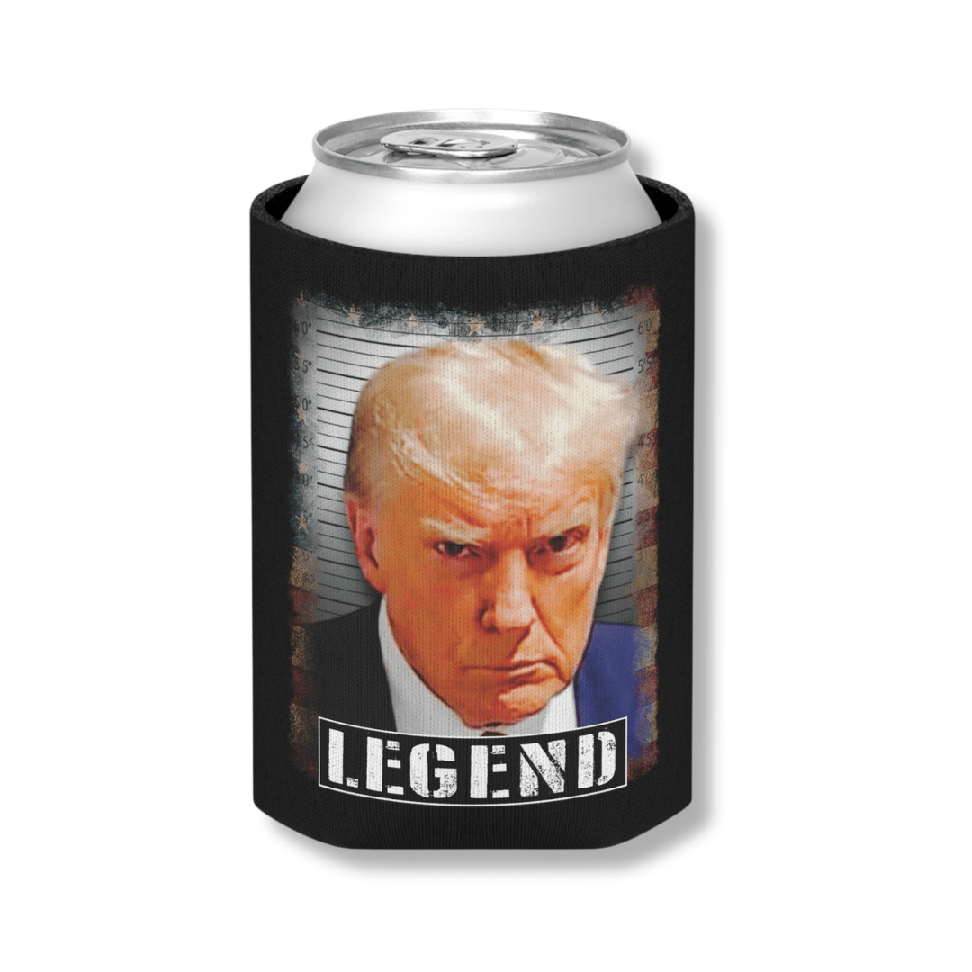 Trump Mugshot LEGEND Can Cooler (Exclusive) - PatriotDepot.com
