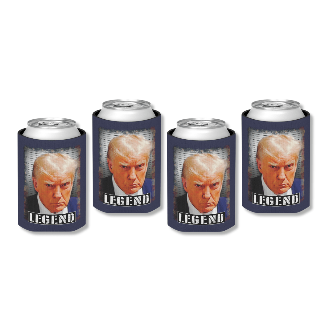 Trump Mugshot LEGEND Can Cooler (Exclusive) - PatriotDepot.com