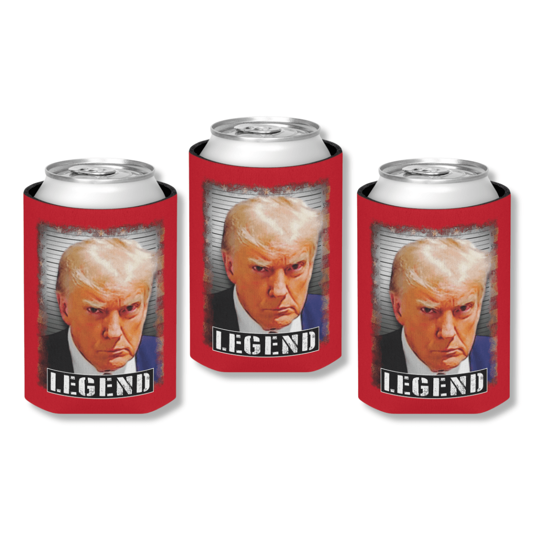 Trump Mugshot LEGEND Can Cooler (Exclusive) - PatriotDepot.com