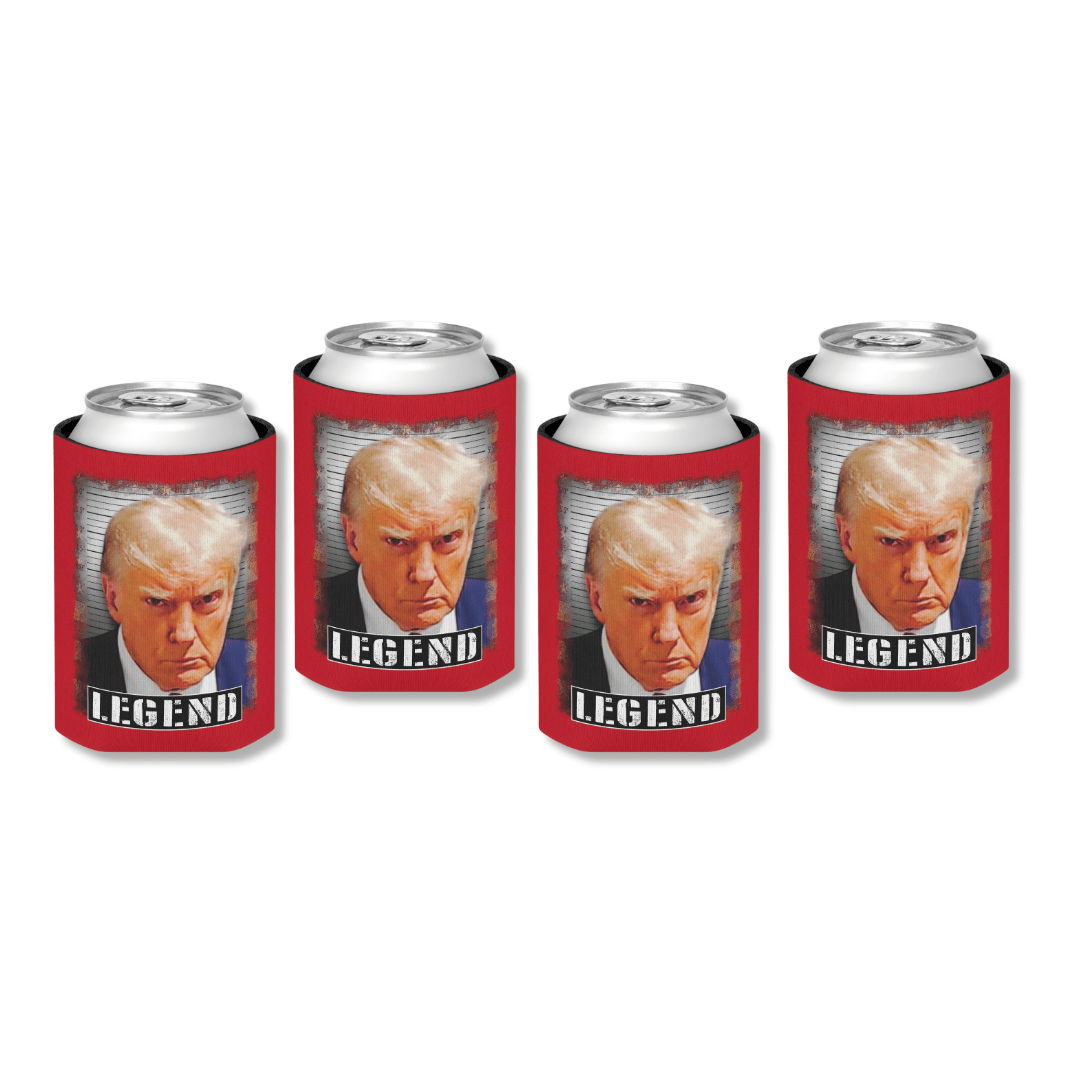 Trump Mugshot LEGEND Can Cooler (Exclusive) - PatriotDepot.com