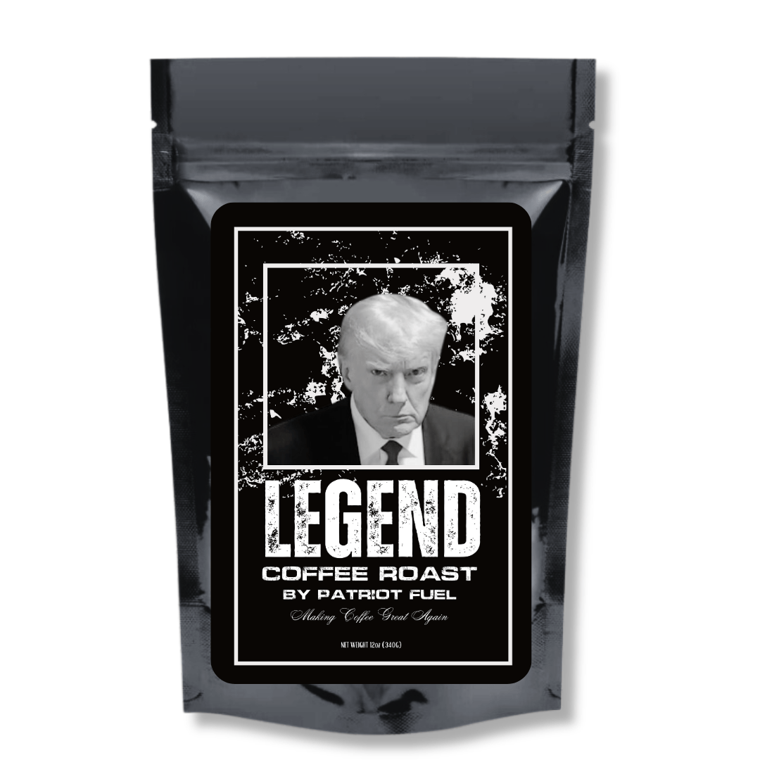 Trump Mugshot "LEGEND" Coffee Roast (Med - Dark) - PatriotDepot.com