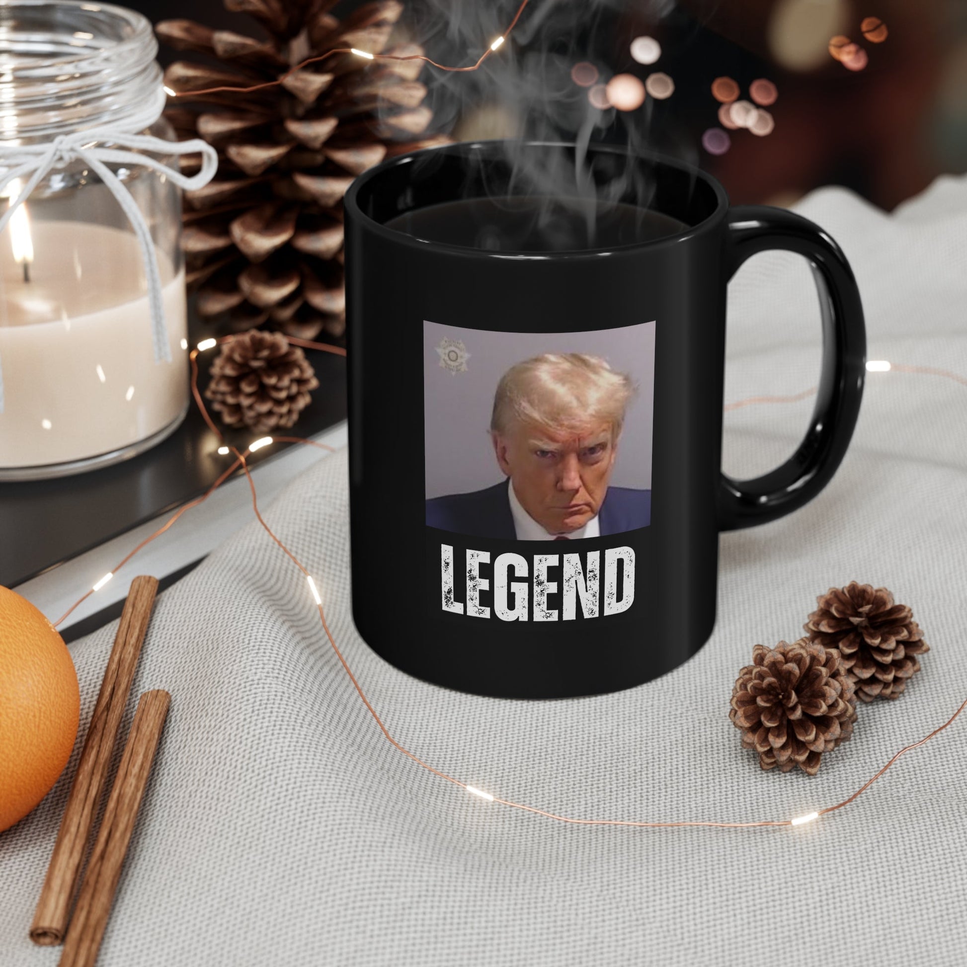 Trump Mugshot LEGEND Mug - PatriotDepot.com