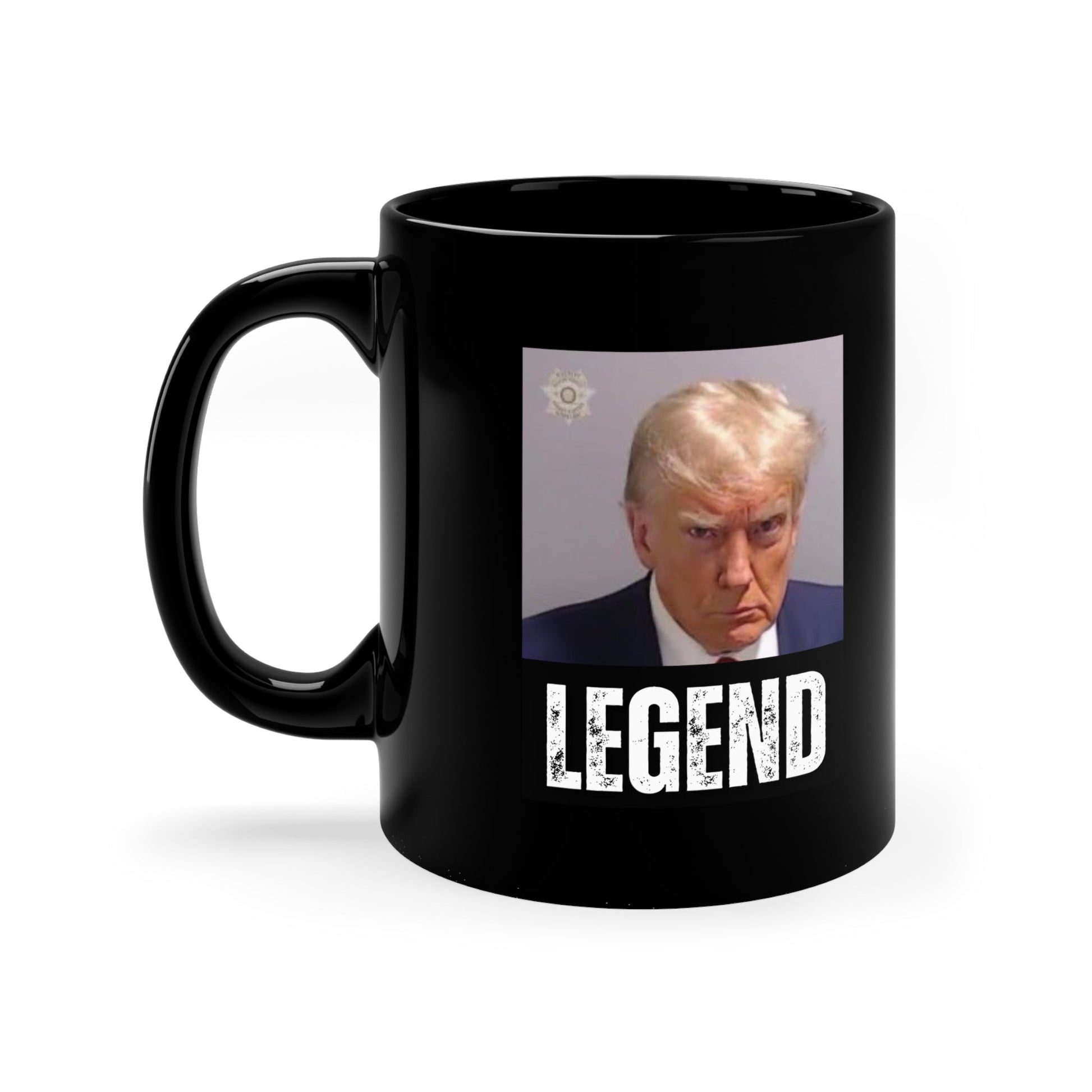 Trump Mugshot LEGEND Mug - PatriotDepot.com