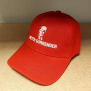 Trump Mugshot Never Surrender Embroidered Hat (Red) - PatriotDepot.com