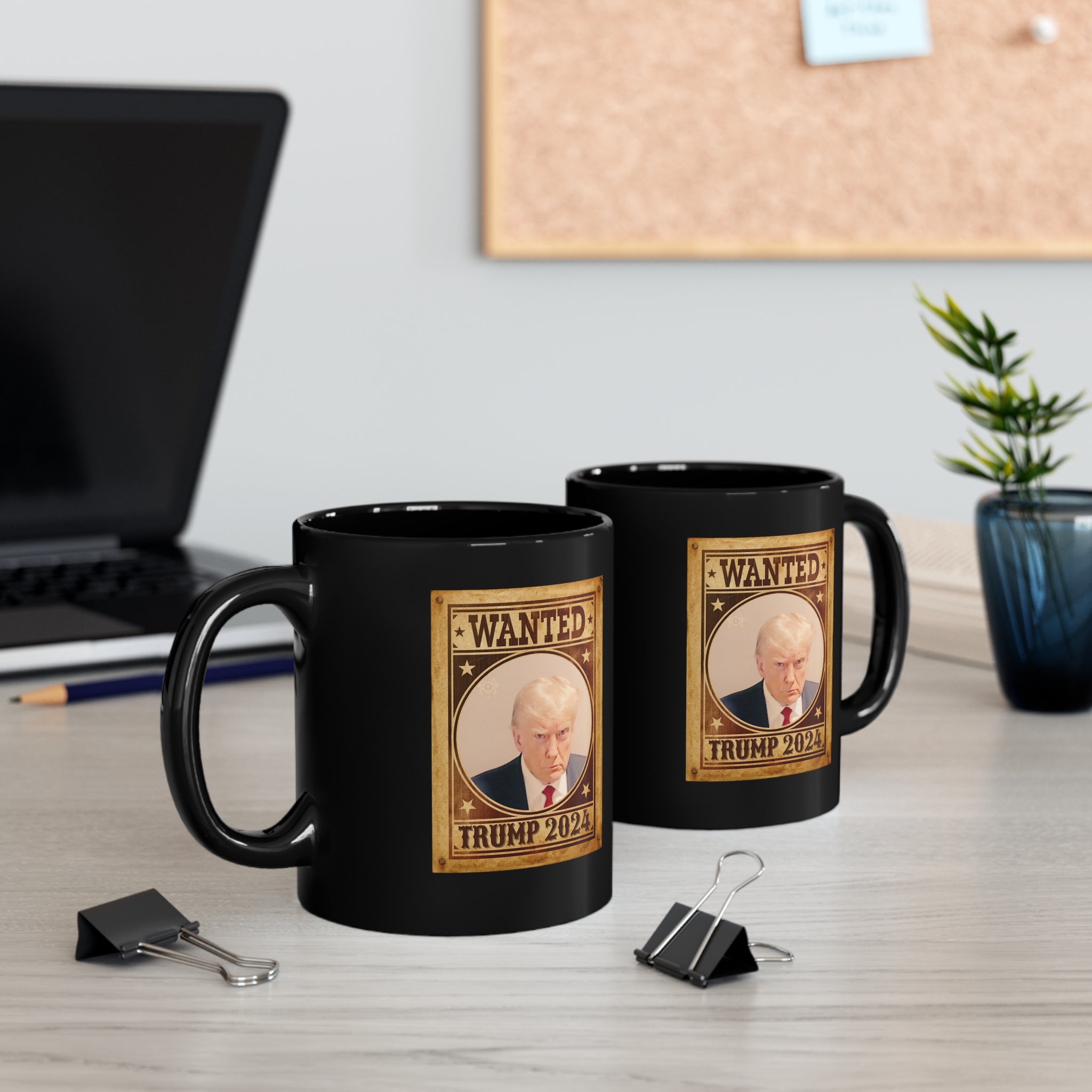 Trump Mugshot Wanted Poster Mug - PatriotDepot.com