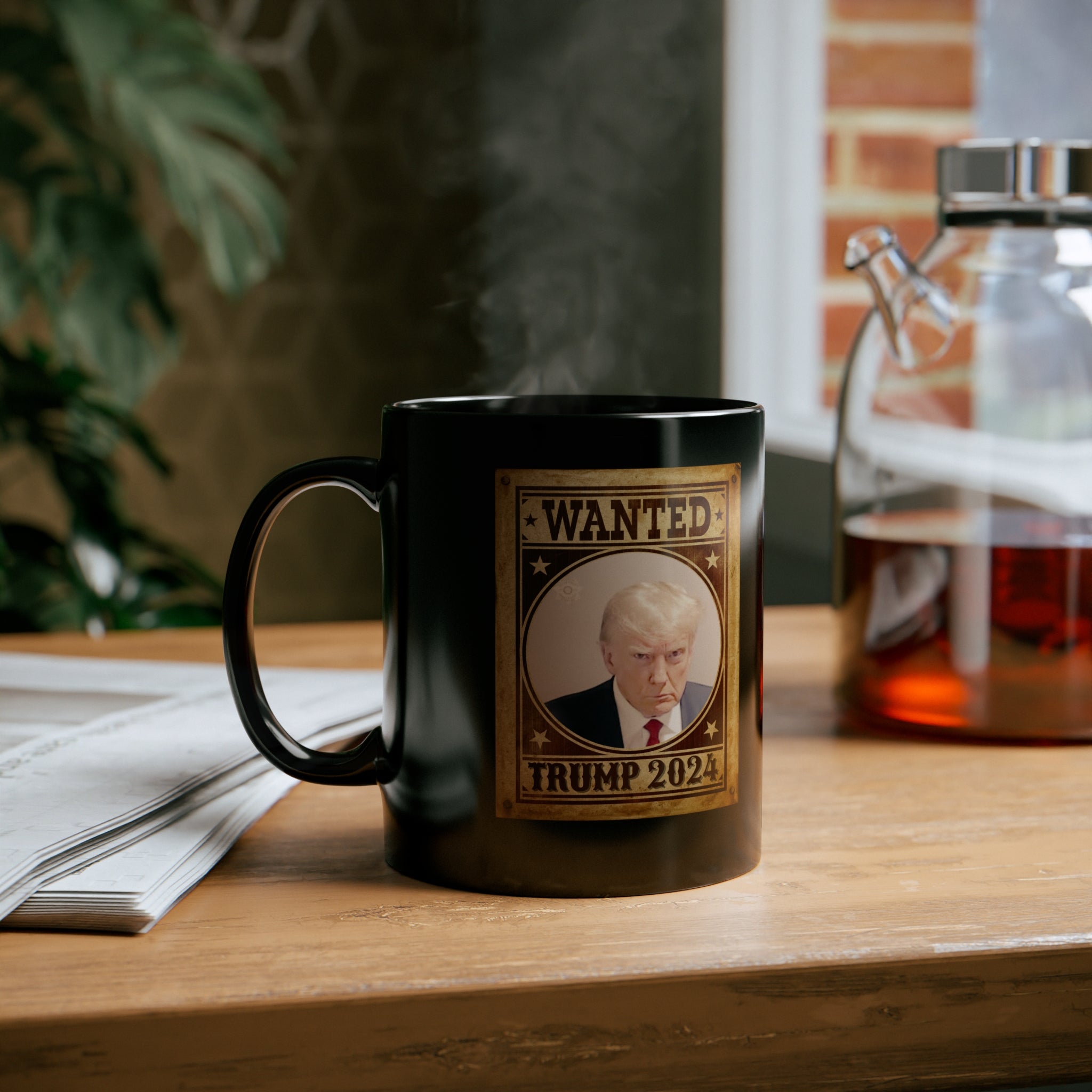 Trump Mugshot Wanted Poster Mug - PatriotDepot.com