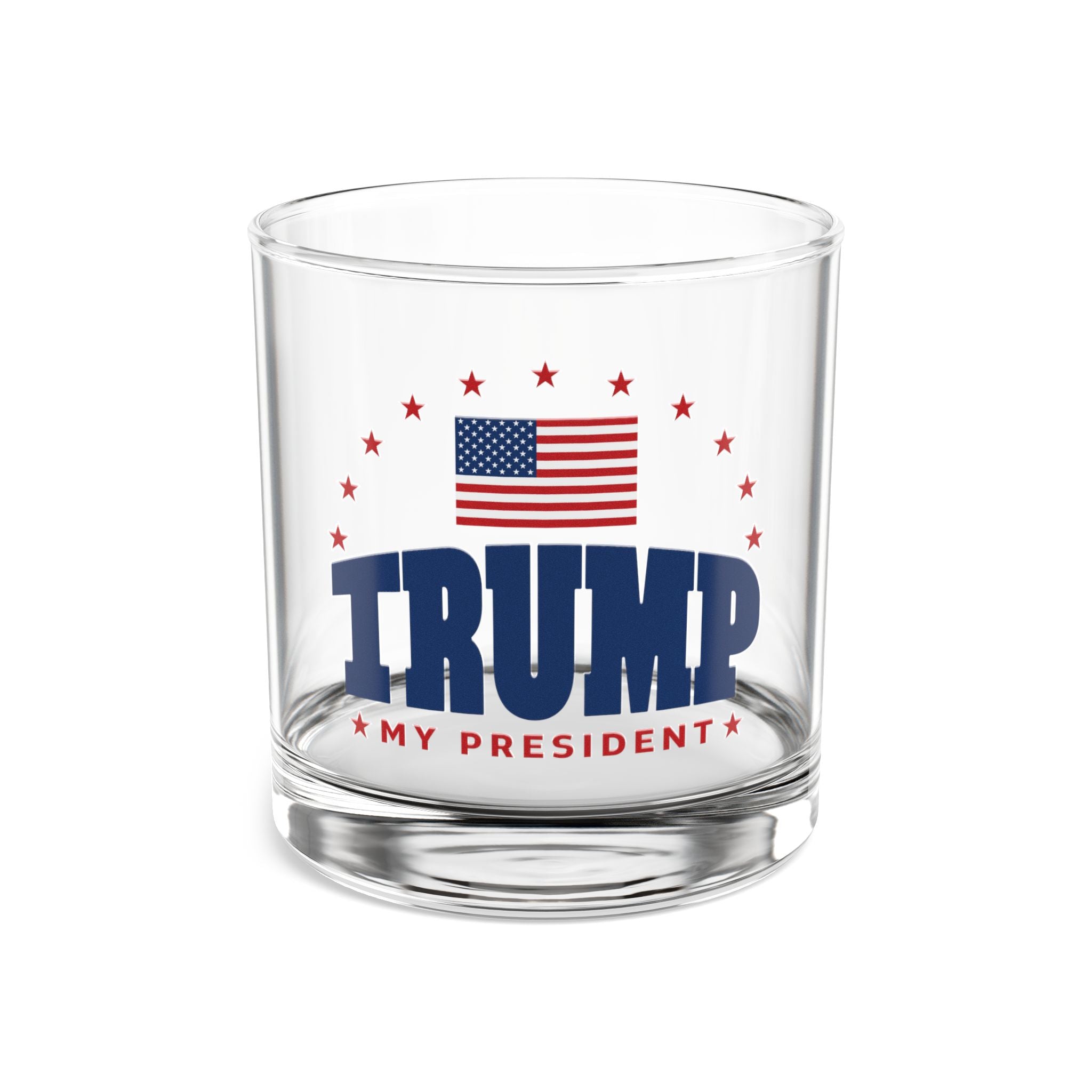 Trump My President Rocks Glass - PatriotDepot.com