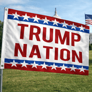 Trump Nation 12"x18" Flag - PatriotDepot.com