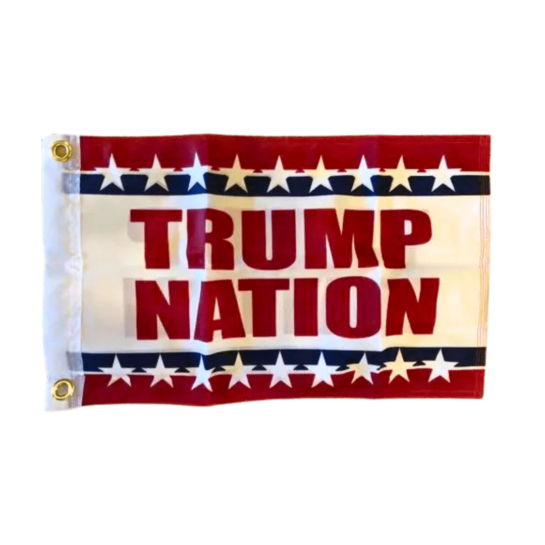 Trump Nation 12"x18" Flag - PatriotDepot.com