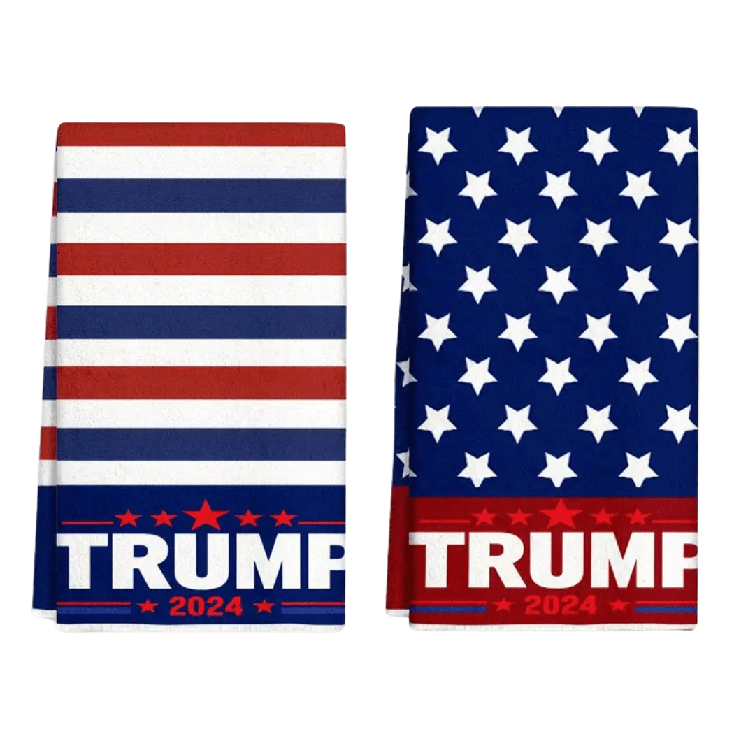 Trump Patriotic Hand Towels (2 - Pack) - PatriotDepot.com