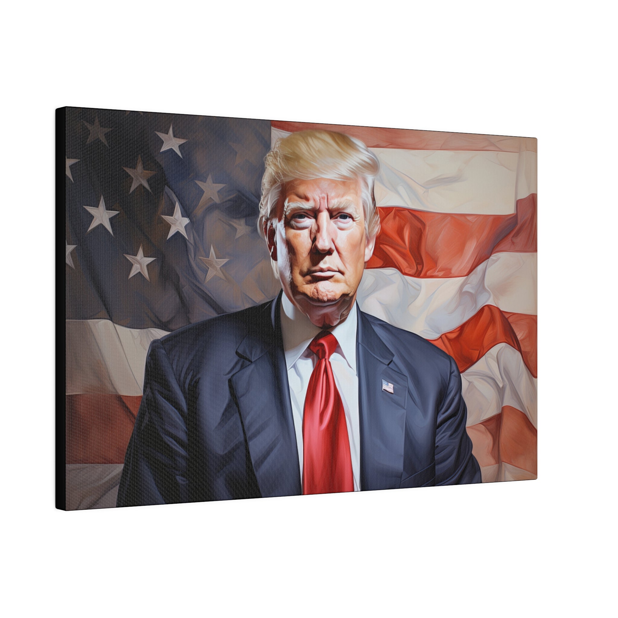 Trump Patriotic Matte Canvas (Artist Design) 4 Sizes - PatriotDepot.com