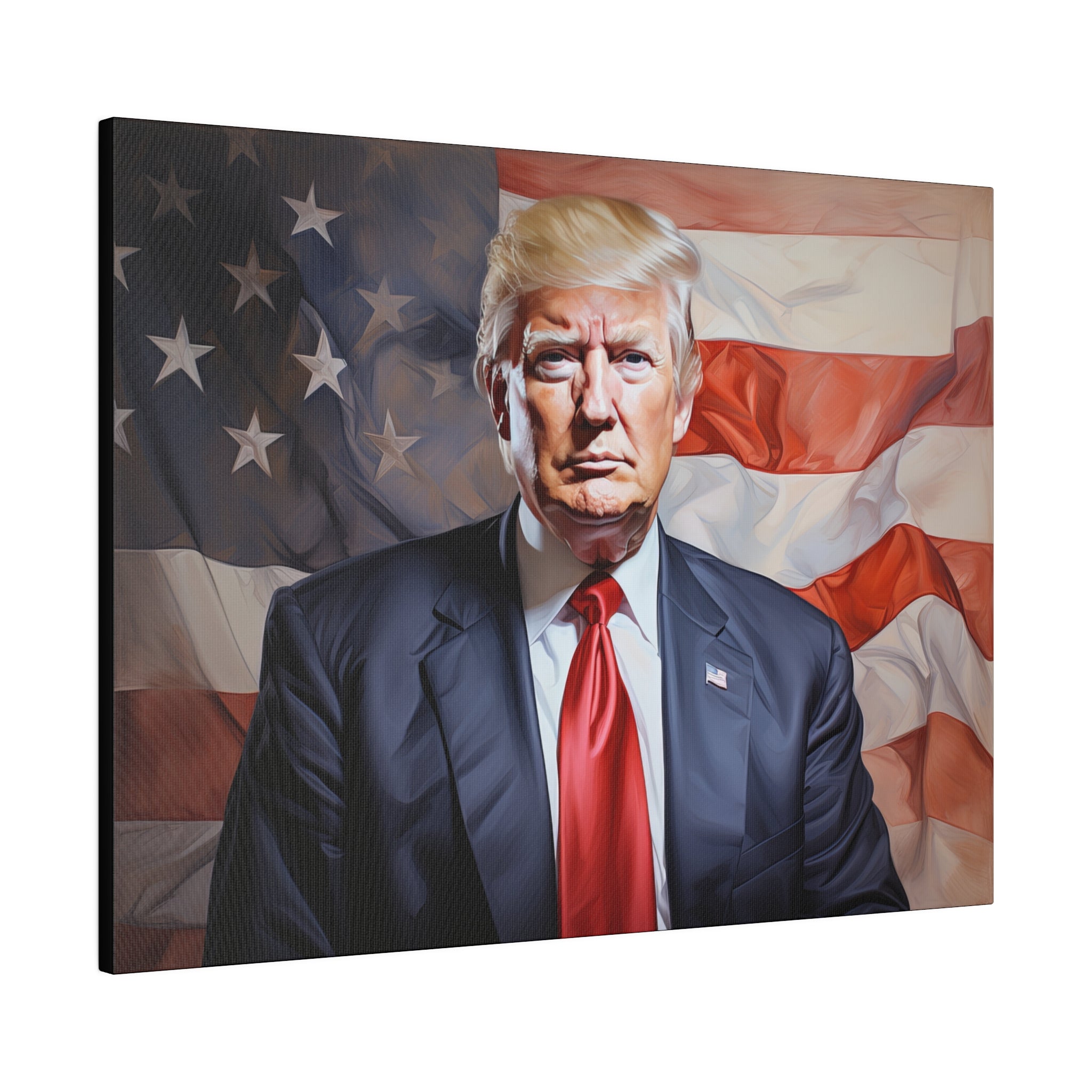 Trump Patriotic Matte Canvas (Artist Design) 4 Sizes - PatriotDepot.com