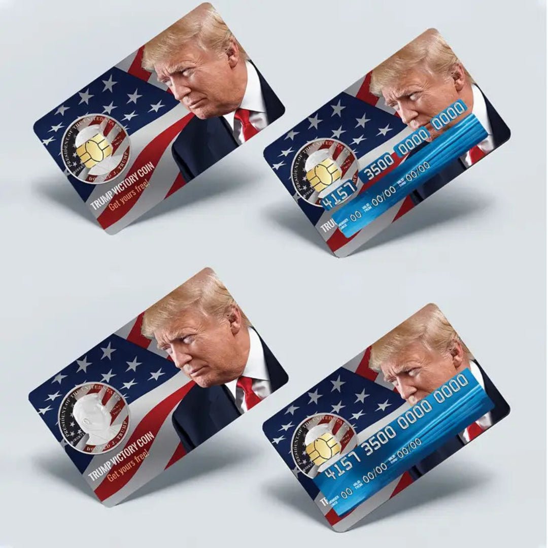Trump Patriotic Victory Debit/Credit Card Sticker (4 Pack) - PatriotDepot.com