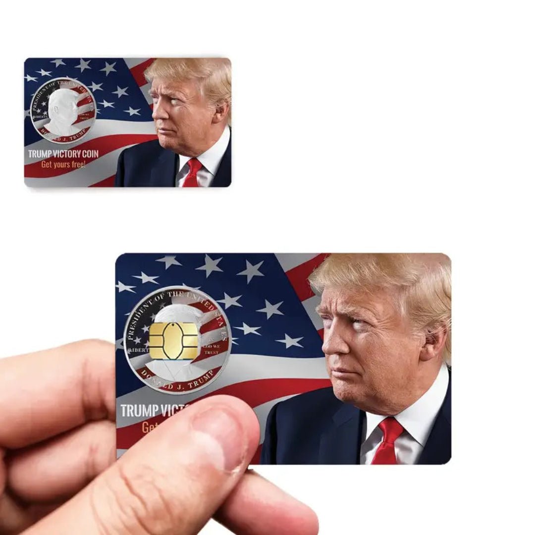 Trump Patriotic Victory Debit/Credit Card Sticker (4 Pack) - PatriotDepot.com