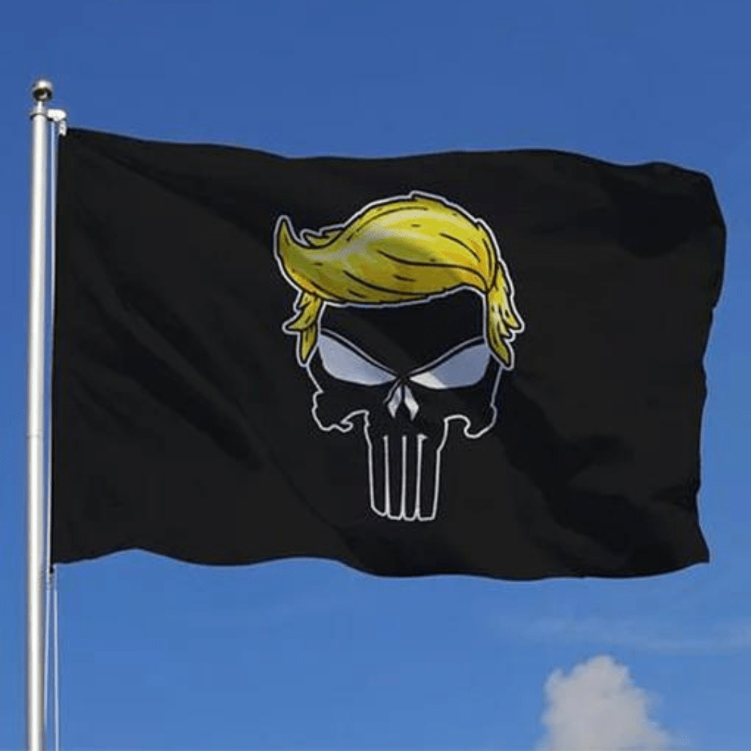 Trump Punisher 3'x5' Flag - PatriotDepot.com
