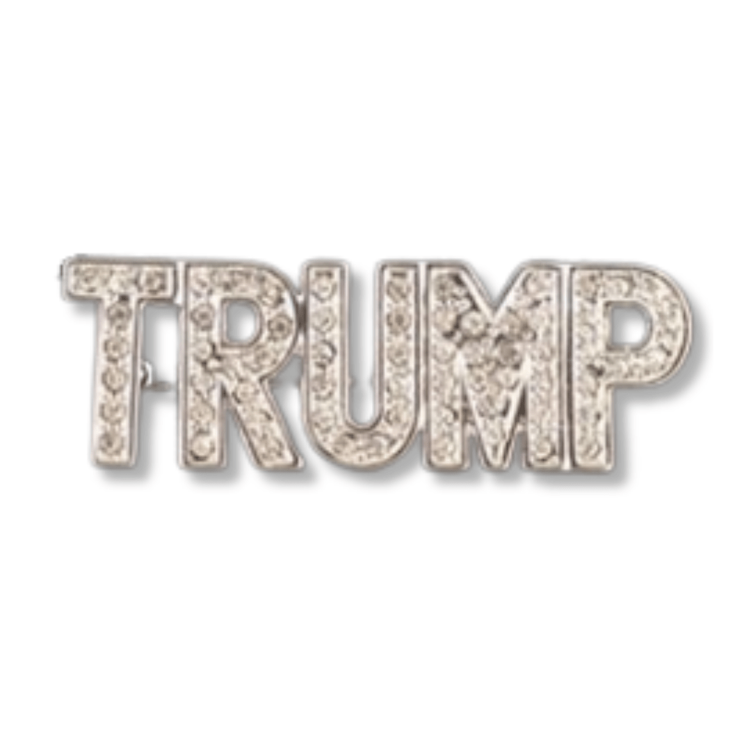 Trump Rhinestone Brooch - PatriotDepot.com