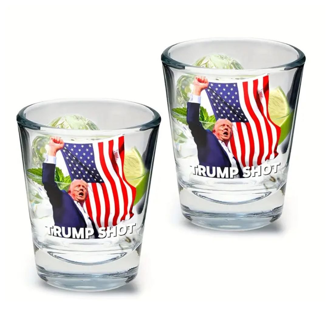"Trump Shot" Shot Glass (Fight Edition) - PatriotDepot.com