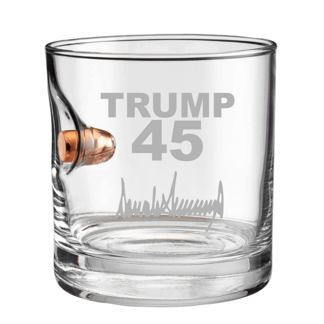 Trump Signature 45 Whiskey Glass - PatriotDepot.com