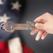 Trump Signature "Make America Great Again" Magnetic Bottle Opener (2 Finishes) - PatriotDepot.com
