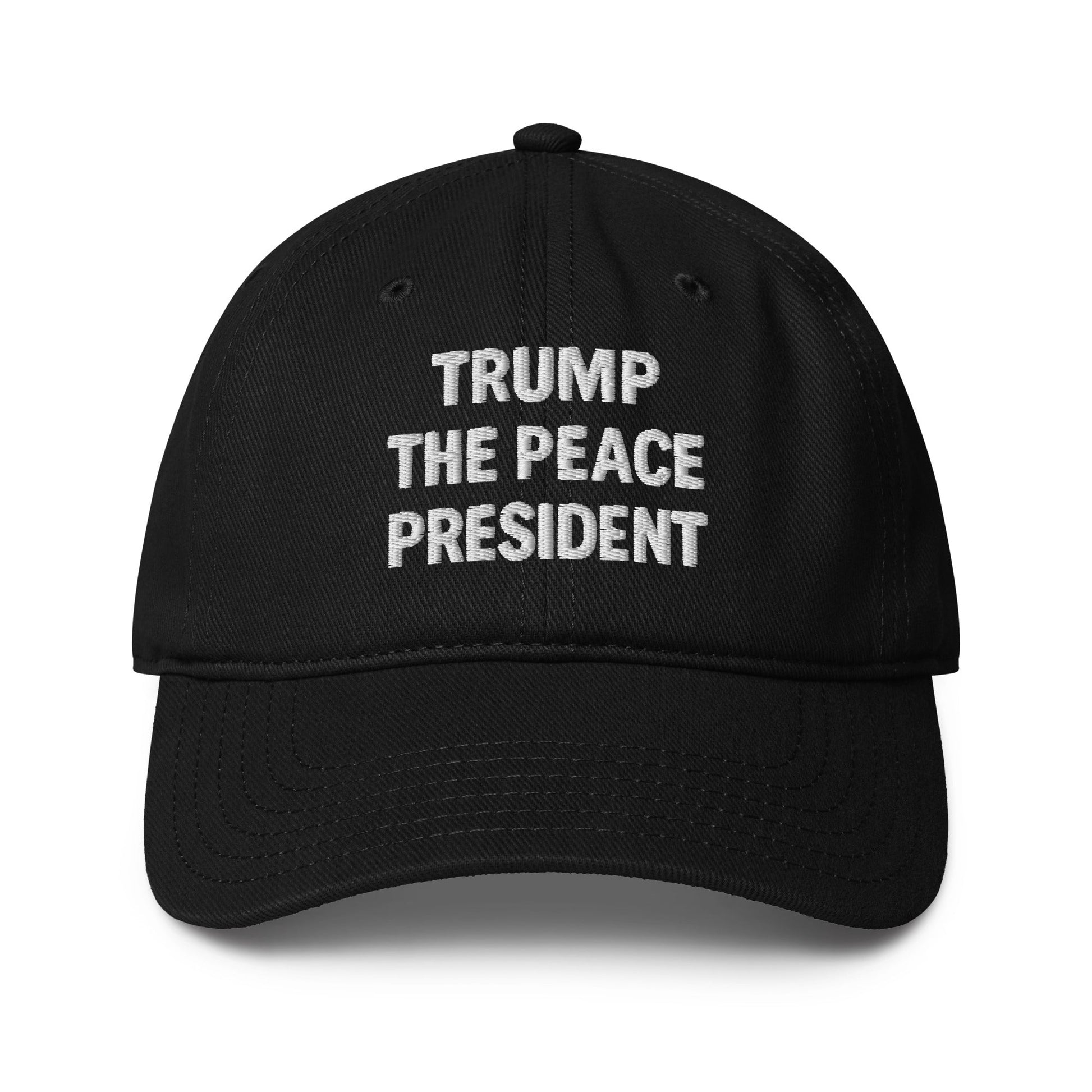 Trump the Peace President Custom Embroidered Hat - PatriotDepot.com