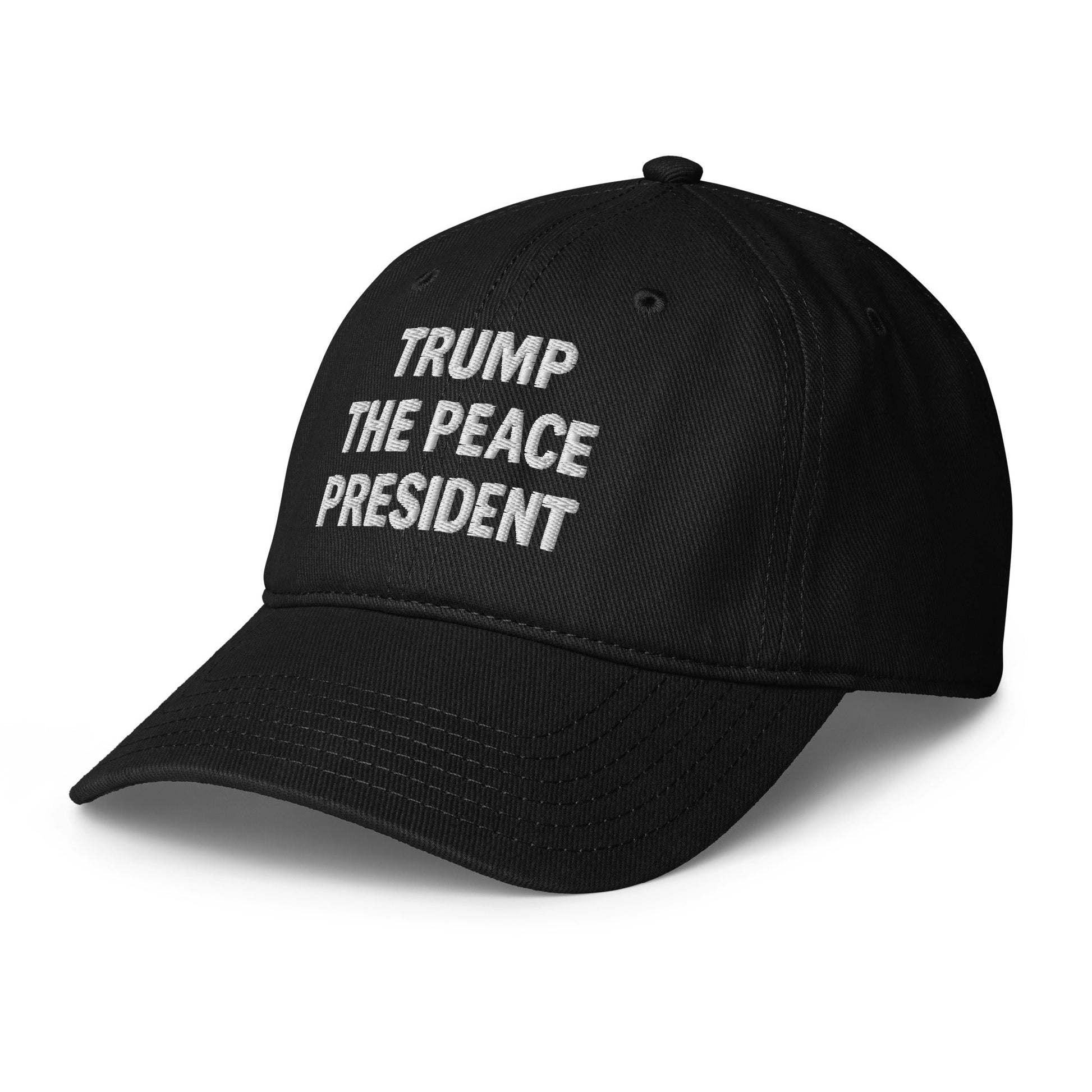 Trump the Peace President Custom Embroidered Hat - PatriotDepot.com