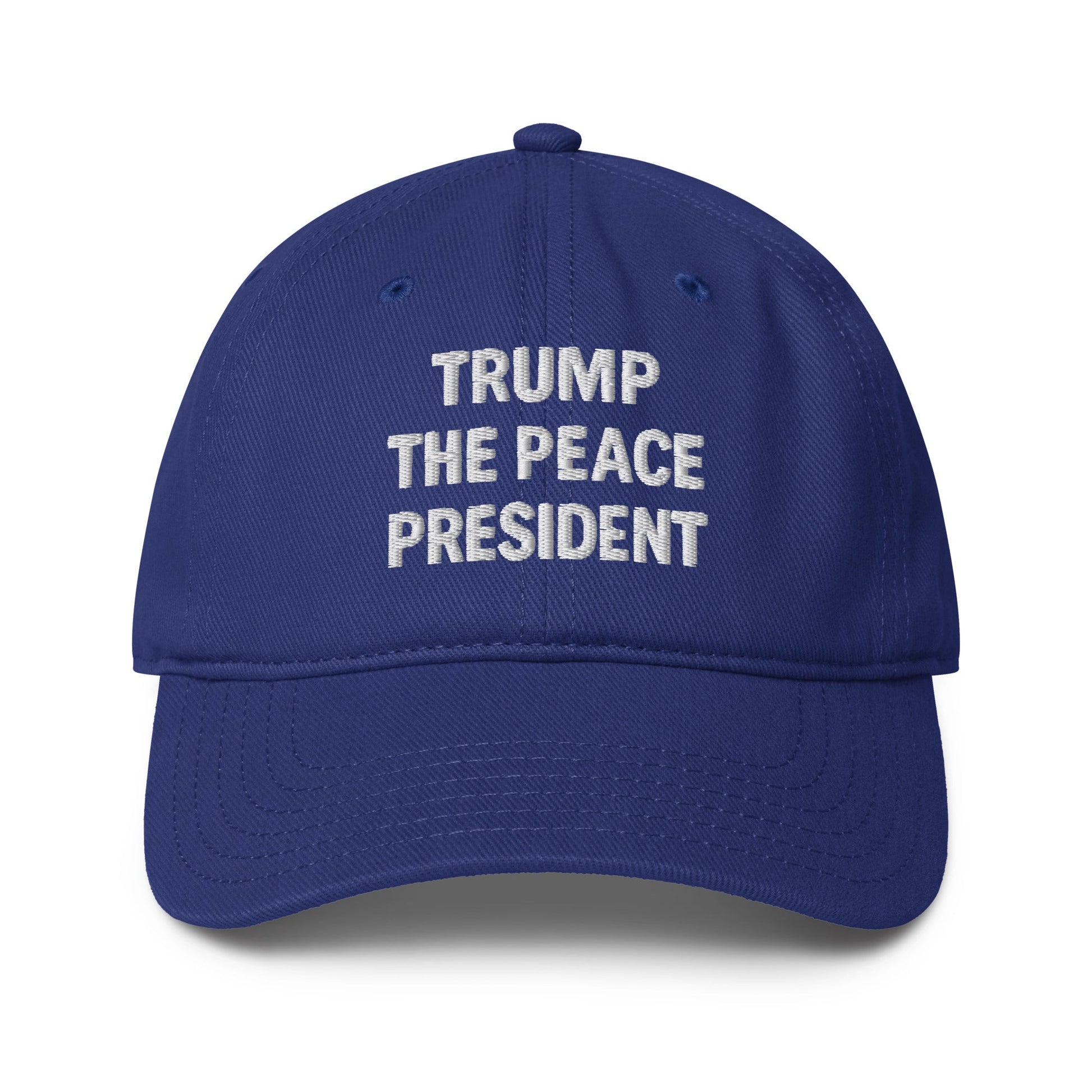 Trump the Peace President Custom Embroidered Hat - PatriotDepot.com