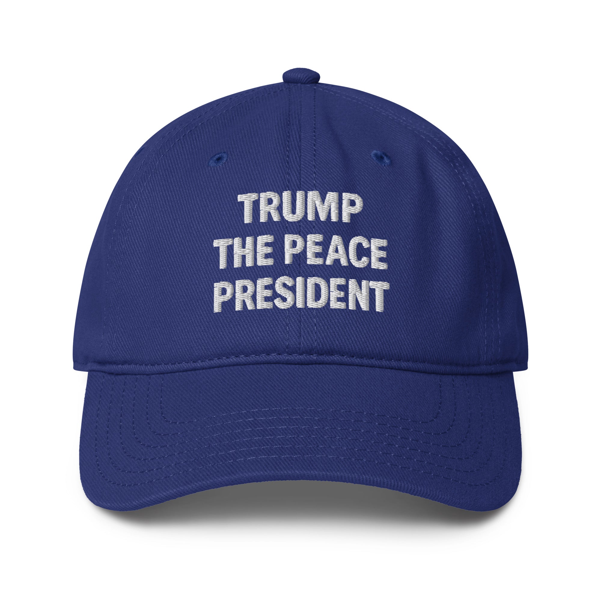 Trump the Peace President Custom Embroidered Hat - PatriotDepot.com