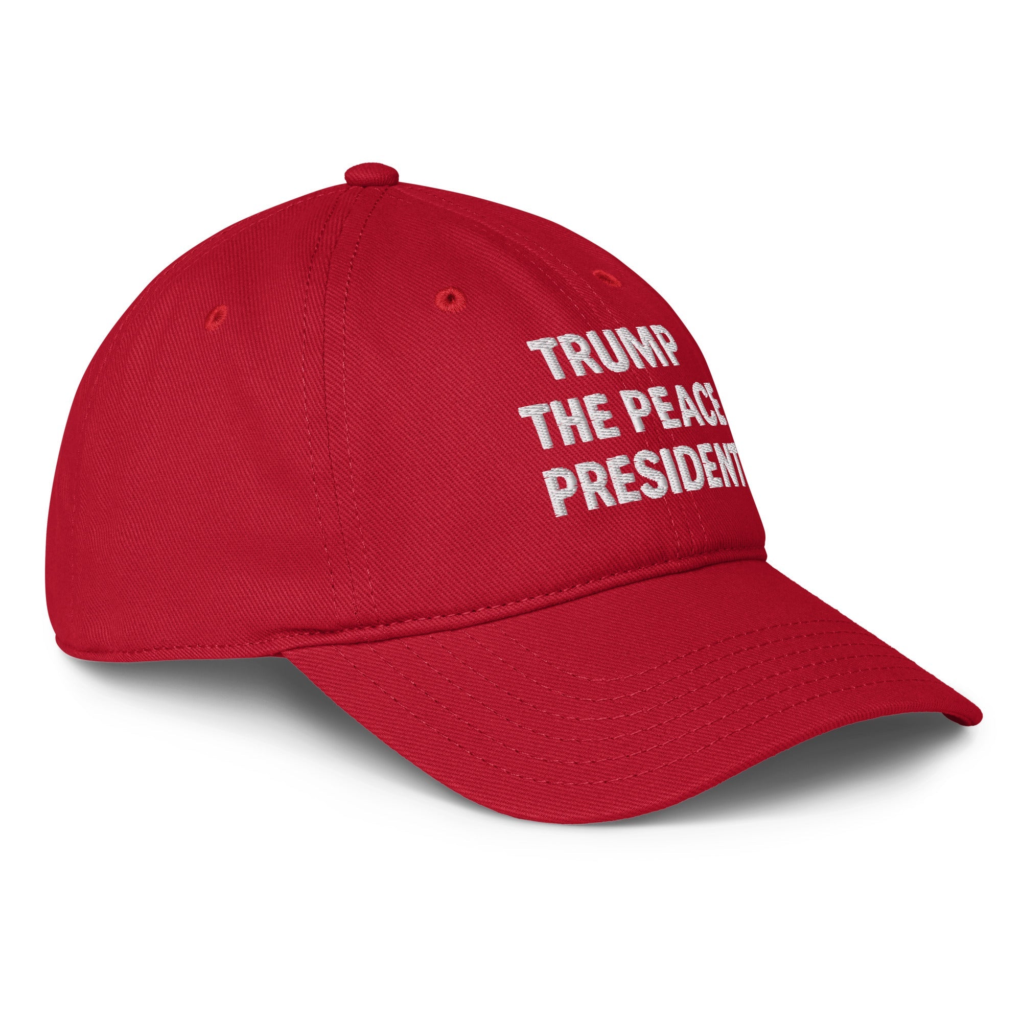 Trump the Peace President Custom Embroidered Hat - PatriotDepot.com