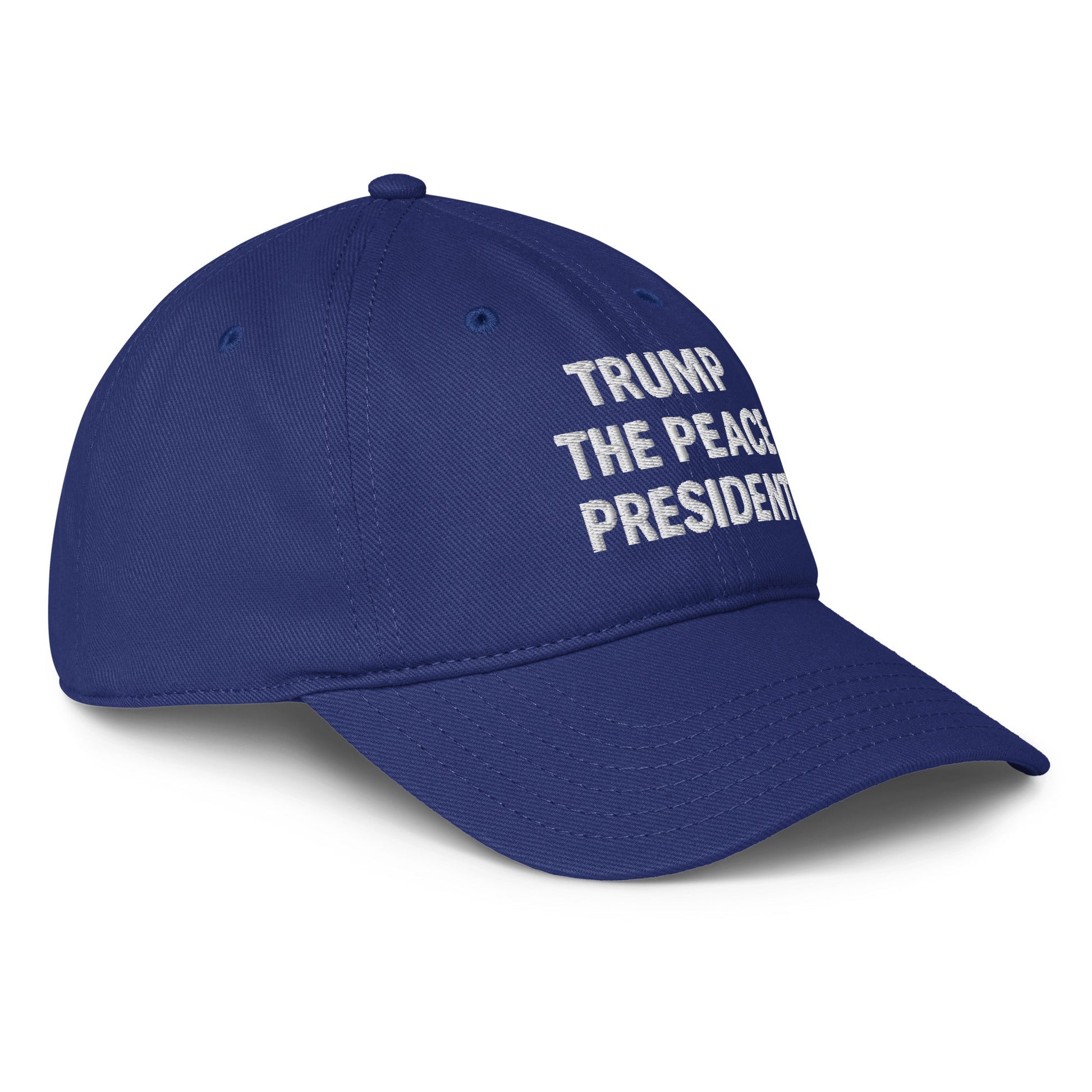 Trump the Peace President Custom Embroidered Hat - PatriotDepot.com