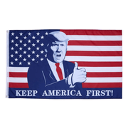 Trump Thumbs Up Keep America First 3'x5' Flag - PatriotDepot.com